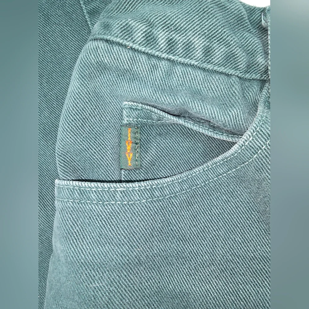 VTG Y2K 90s IVY BROWN Dark Green Women’s Jeans Made in‎ USA